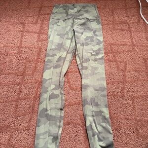 green camo lululemon align leggings